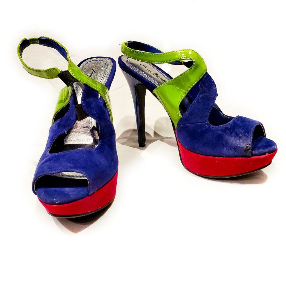 Anne Michelle Mix Colorful Heels